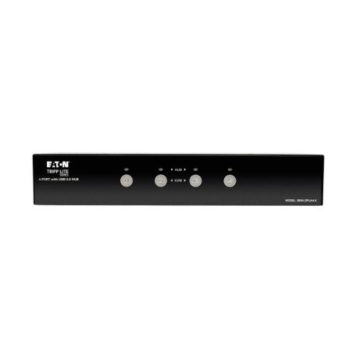 Tripp Lite B004-DPUA4-K 4-Port DisplayPort KVM Switch with Audio, Cables and USB 3.0 SuperSpeed Hub