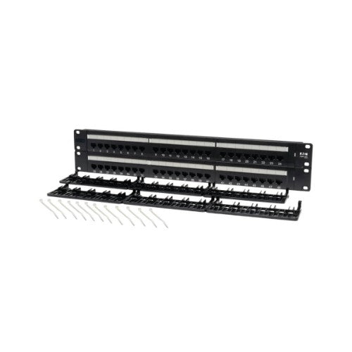 Tripp Lite N052-048 48-Port 2U Rack-Mount Cat5e 110 Patch Panel, 568B, RJ45 Ethernet, TAA