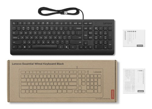 Lenovo 4Y41R64665 keyboard Home/Office USB Spanish Black