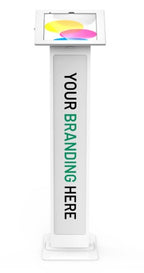 Compulocks iPad 10th-11th (A16) Gen, Apex Enclosure Brandable Floor Stand - White