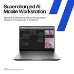 HP ZBook Fury G1i Mobile Workstation Intel Core Ultra 9 285HX 40.6 cm (16") WQXGA 64 GB DDR5-SDRAM 1 TB SSD NVIDIA RTX PRO 5000 Blackwell Wi-Fi 7 (802.11be) Windows 11 Pro AI Workstation, AI PC Silver