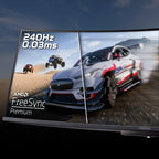 Acer X Predator X49X curved ultra-wide QD-OLED gaming monitor - 49", 32:9, QD-OLED, 1800R curve, Double Quad HD, 240Hz, 0.03ms, AMD FreeSync Premium, DisplayHDR 400 True Black, HDMI, DP & USB-C