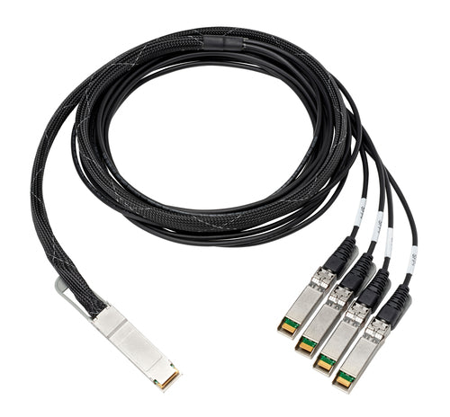 HPE 100Gb QSFP28 to 4x25Gb SFP28 3m Direct Attach Copper Cable