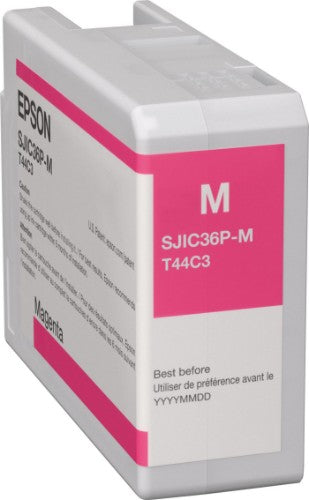 Epson C13T44C340/SJIC-36-P-M Ink cartridge magenta 80ml for Epson ColorWorks C 6000