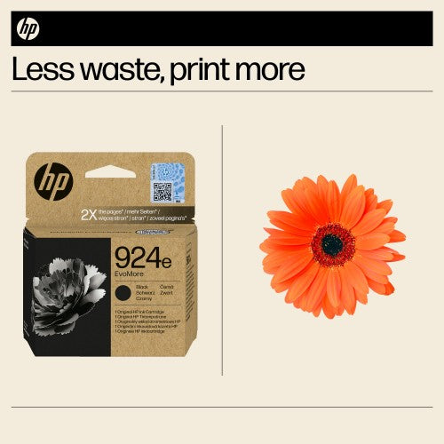 HP 4K0V0NE/924E Ink cartridge black EvoMore, 1K pages ISO/IEC 19752 25ml for HP OJ Pro 8120/e