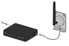 HPE Aruba Networking 90xx-LTE Indoor Antennas Extender Kit 20 ft with Indoor LTE and GPS Antennas