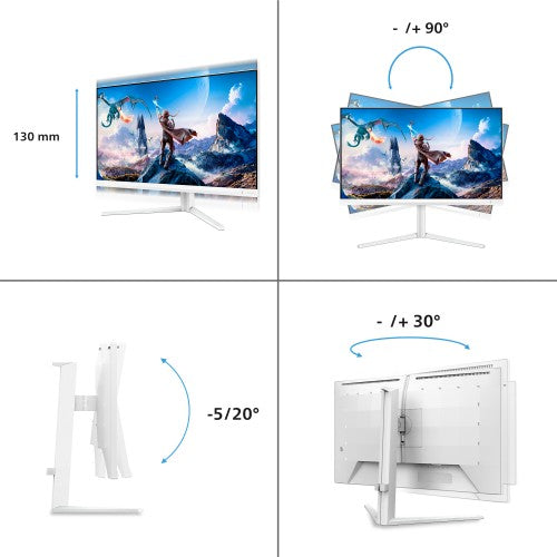 Philips Evnia 5000 computer monitor 68.6 cm (27") 3840 x 2160 pixels 4K Ultra HD LCD White