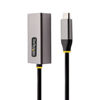 StarTech.com USB-C to Ethernet Adapter, USB 3.0 to Gigabit Ethernet Network Adapter, 10/100/1000 Mbps, USB-C to RJ45 Ethernet Adapter (GbE), 12in Attached Cable, Driverless Install