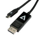 V7 V7UCDP-2M cable gender changer USB Type-C 3.2 Gen 1 DisplayPort Black