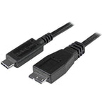 StarTech.com 3ft (1m) USB-C to Micro USB-B Cable, USB 10Gbps, Data Cord, 3A, USB C to Micro-B Data Transfer Cable