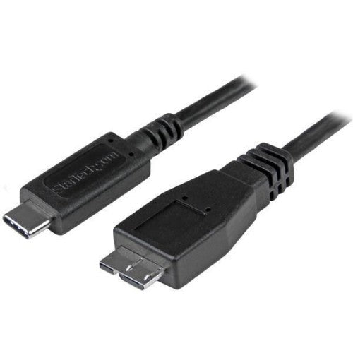 StarTech.com 3ft (1m) USB-C to Micro USB-B Cable, USB 10Gbps, Data Cord, 3A, USB C to Micro-B Data Transfer Cable