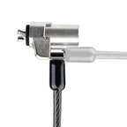 StarTech.com Laptop Cable Lock Compatible With Noble Wedge®; 6.6ft (2m), Anti-Theft Keyed Lock, Security Cable for Dell XPS/Latitude/2-in-1 Notebooks, Cut-Resistant, Steel Cable Lock For Laptop - TAA