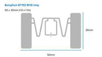 Zebra SAMPLE16389R printer label White Self-adhesive printer label
