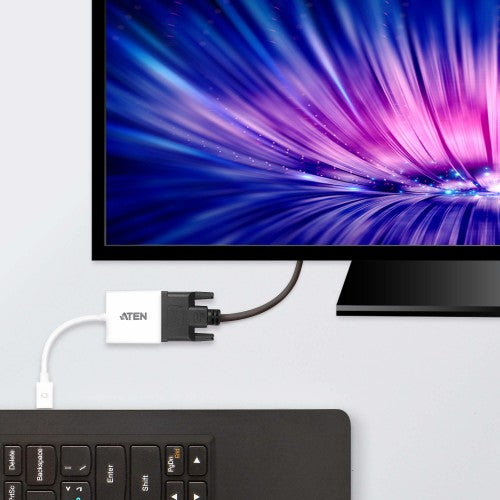 ATEN VC960 video cable adapter Mini DisplayPort DVI-I White