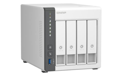 QNAP TS-433 NAS Tower Cortex-A55 4 GB 16 TB HDD QNAP Turbo System White