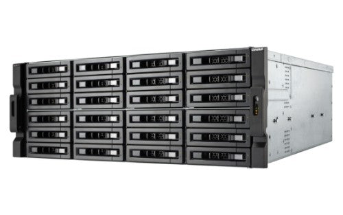 QNAP TS-h2483XU-RP NAS Rack (4U) Intel Xeon E E-2236 128 GB DDR4 0 TB QuTS hero Black