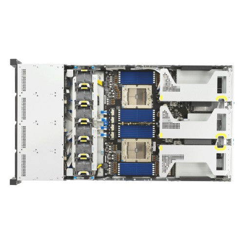 ASUS RS720A-E13-RS12U Socket SP5 Rack (2U) Black, Silver