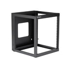 StarTech.com 4-Post 12U Hinged Wall-Mount Network Rack, 19" Open Frame Server Rack with 19.8in Mounting Depth, Wall Mount Swing Out Data Rack for IT / AV / Patch Panel / Computer Equipment