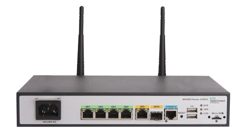 HPE Networking MSR954-W 1GbE SFP (WW) 2GbE-WAN 4GbE-LAN Wireless 802.11n CWv7 Router