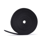 StarTech.com 75ft (22.8m) Hook and Loop Roll, 0.5in Wide, Black, Cut-to-Size Reusable Cable Ties, Fastener Tape, Adjustable Fabric Wraps, Bulk Roll