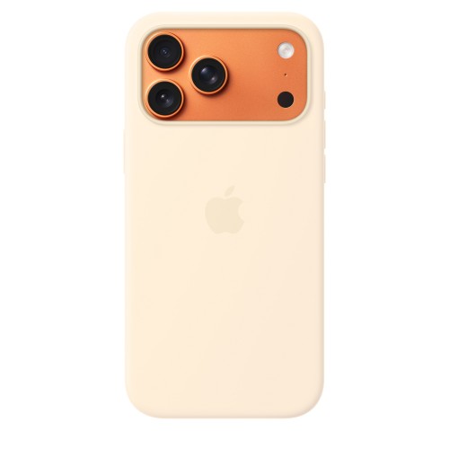 Apple iPhone 17 Pro Max Silicone Case with MagSafe – Vanilla