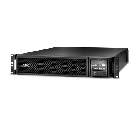 APC Smart-UPS On-Line, 3kVA, Rackmount 2U, 208V/230V, 6x C13+2x C19 IEC outlets, SmartSlot, Extended runtime, W/ rail kit