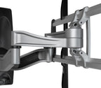 StarTech.com Full Motion TV Wall Mount - Heavy Duty Articulating TV Wall Mount Bracket for 32" to 75" (165lb/75kg) VESA Display - Universal Adjustable Tilt/Swivel Flat Screen Arm - Silver - TAA