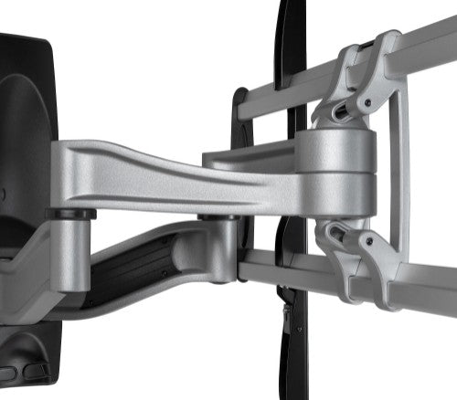 StarTech.com Full Motion TV Wall Mount - Heavy Duty Articulating TV Wall Mount Bracket for 32" to 75" (165lb/75kg) VESA Display - Universal Adjustable Tilt/Swivel Flat Screen Arm - Silver - TAA