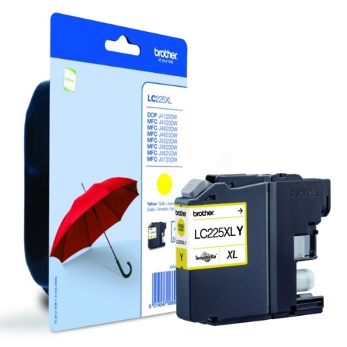 Brother LC-225XLYBP Ink cartridge yellow Blister, 1.2K pages ISO/IEC 24711 11,8ml for Brother MFC-J 4420/5320