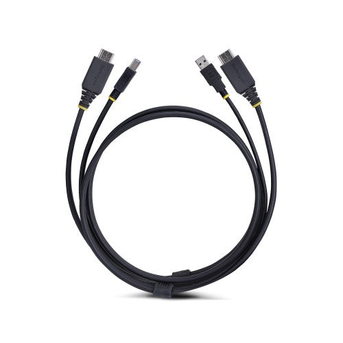 StarTech.com 6ft (1.8m) HDMI and USB 5Gbps KVM Cable, 4K 60Hz, HDMI 2.0 and USB Combo Cable for KVM Switches