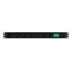 APC Easy Rack PDU, Basic, Horizontal, 1 Phase, 2.3kW, 230V, 10A, 6 x SCHUKO and 1 x C13 outlets, IEC60320 C14 input