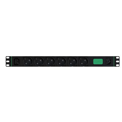 APC Easy Rack PDU, Basic, Horizontal, 1 Phase, 2.3kW, 230V, 10A, 6 x SCHUKO and 1 x C13 outlets, IEC60320 C14 input