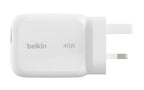 Belkin Retractable GaN Wall Charger 45W