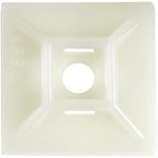 StarTech.com 100 Pack Cable Tie Mounts with Adhesive Tape for 0.21 in. (5.5 mm) Wide Ties - Nylon/Plastic Zip Tie Mounts - Electrical/Network Cable Wrap Mounts / 94V-2 Fire & UL Rated - TAA