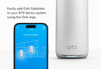 NETGEAR Orbi 870 Tri-band (2.4 GHz / 5 GHz / 6 GHz) Wi-Fi 7 (802.11be) White 4 Internal
