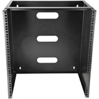 StarTech.com 12U Wall Mount Network Rack - 14 Inch Deep (Low Profile) - 19" Patch Panel Bracket for Shallow Server and IT Equipment, Network Switches - 125lbs/57kg Weight Capacity, Black - TAA