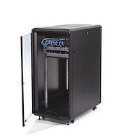 StarTech.com 25U Enterprise-Grade Flat Pack Server Rack Cabinet, 19in Enclosed 4-Post Rack with 29in (75cm) Mounting Depth and 1764lb (800kg) Weight Capacity