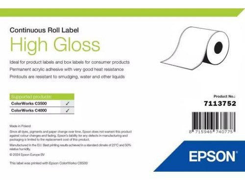 Epson High Gloss Label, Continuous Roll, 51mm x 33m