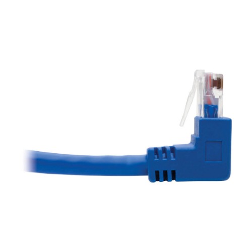 Tripp Lite N204-001-BL-UD Up/Down-Angle Cat6 Gigabit Molded UTP Ethernet Cable (RJ45 Up-Angle M to RJ45 Down-Angle M), Blue, 1 ft. (0.31 m)