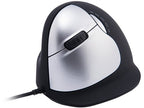 R-Go Tools Ergonomic mouse R-Go HE Break with break software, large (hand size &ge; 185 mm), left-handed, Wired, black