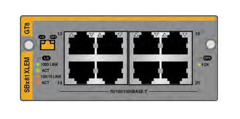 Allied Telesis AT-SBX81XLEM/GT8 network switch module Gigabit Ethernet