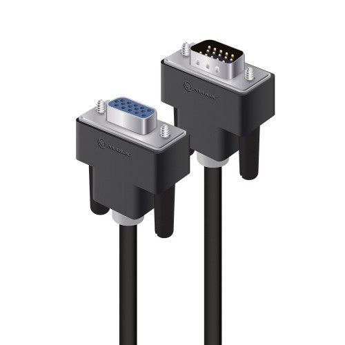 ALOGIC 5m VGA/SVGA Premium Shielded Monitor Extension Cable With Filter - Male to Female