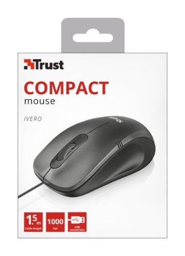Trust 20404 mouse Office Ambidextrous USB Type-A Optical 1000 DPI