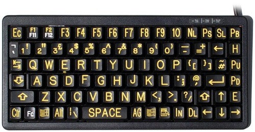 CHERRY G84-4100 COMPACT KEYBOARD Corded, USB/PS2 Black, (QWERTY - UK)