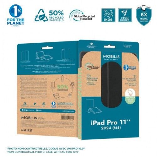 Mobilis 068020 tablet case 27.9 cm (11") Folio Black