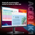 Acer EK1 EK221QH - 21.5" Full HD (1920x1080), 100Hz, 1ms, ZeroFrame, AMD FreeSync Monitor