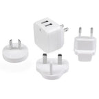 StarTech.com Dual-Port USB Wall Charger - International Travel - 17W/3.4A - White