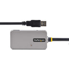 StarTech.com USB Extender Hub, 10m USB 3.0 Extension Cable with 4-Port USB-A Hub, Active/Bus Powered USB Repeater Cable, Optional 20W Power Supply Included, ESD Protection - TAA