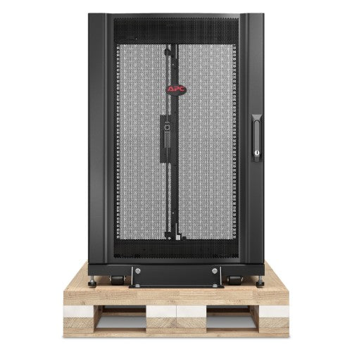 APC NetShelter SX, Server Rack Enclosure, 18U, Shock Packaging, Black, 925H x 600W x 900D mm