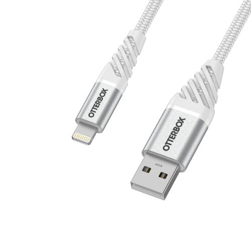 OtterBox Premium Cable USB A-Lightning 1M, Cloud Sky White